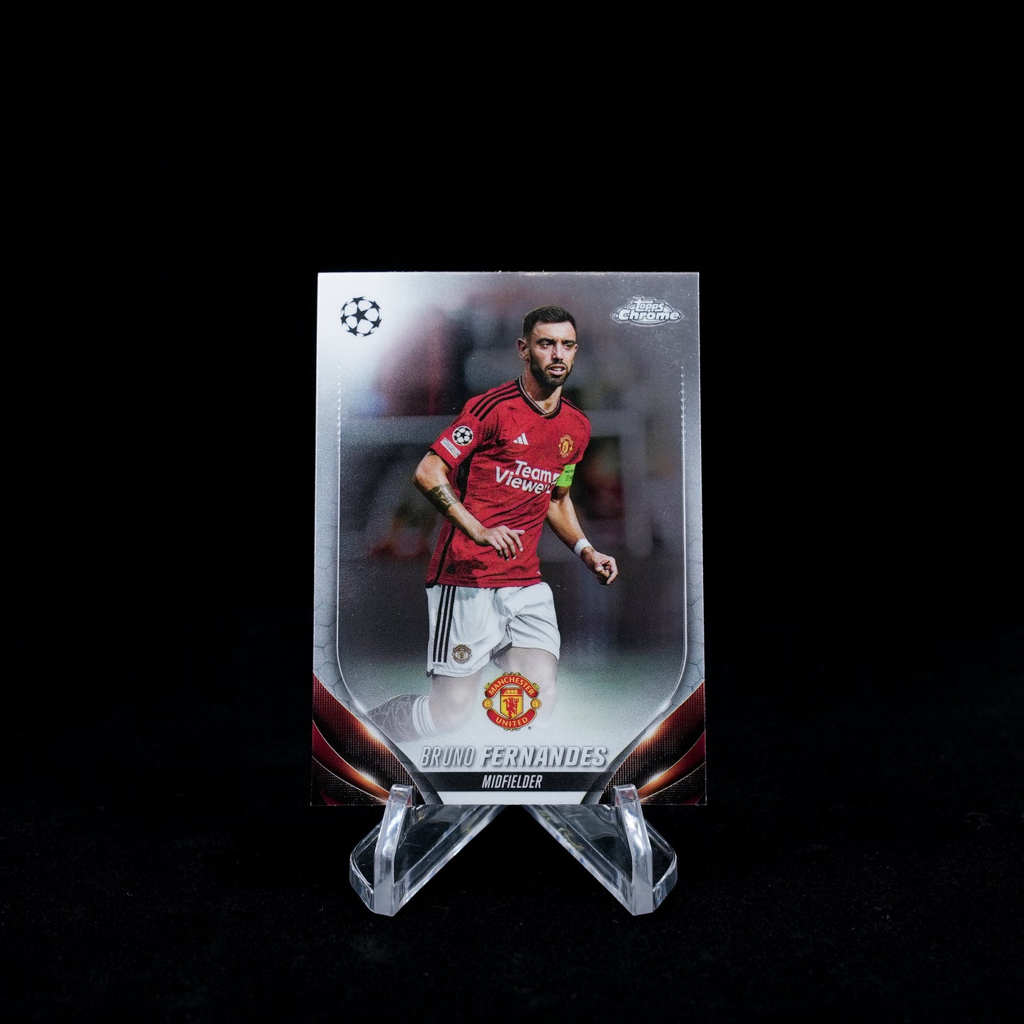 2023-24 Topps Chrome UEFA Club Competitions Soccer-Manchester United-Base Card