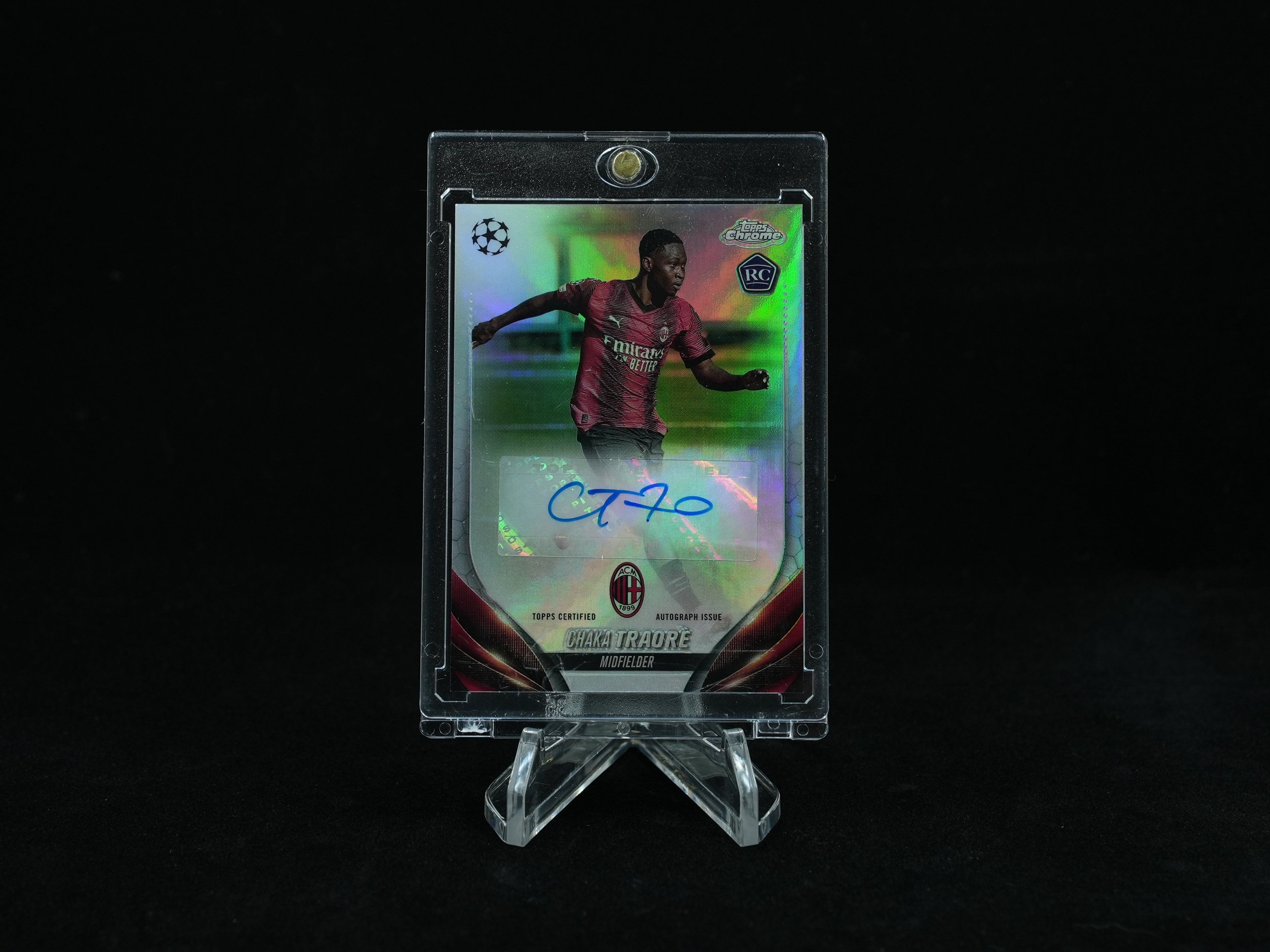 2023-24 Topps Chrome UEFA Club Competitions Soccer-Chaka Traore-Auto