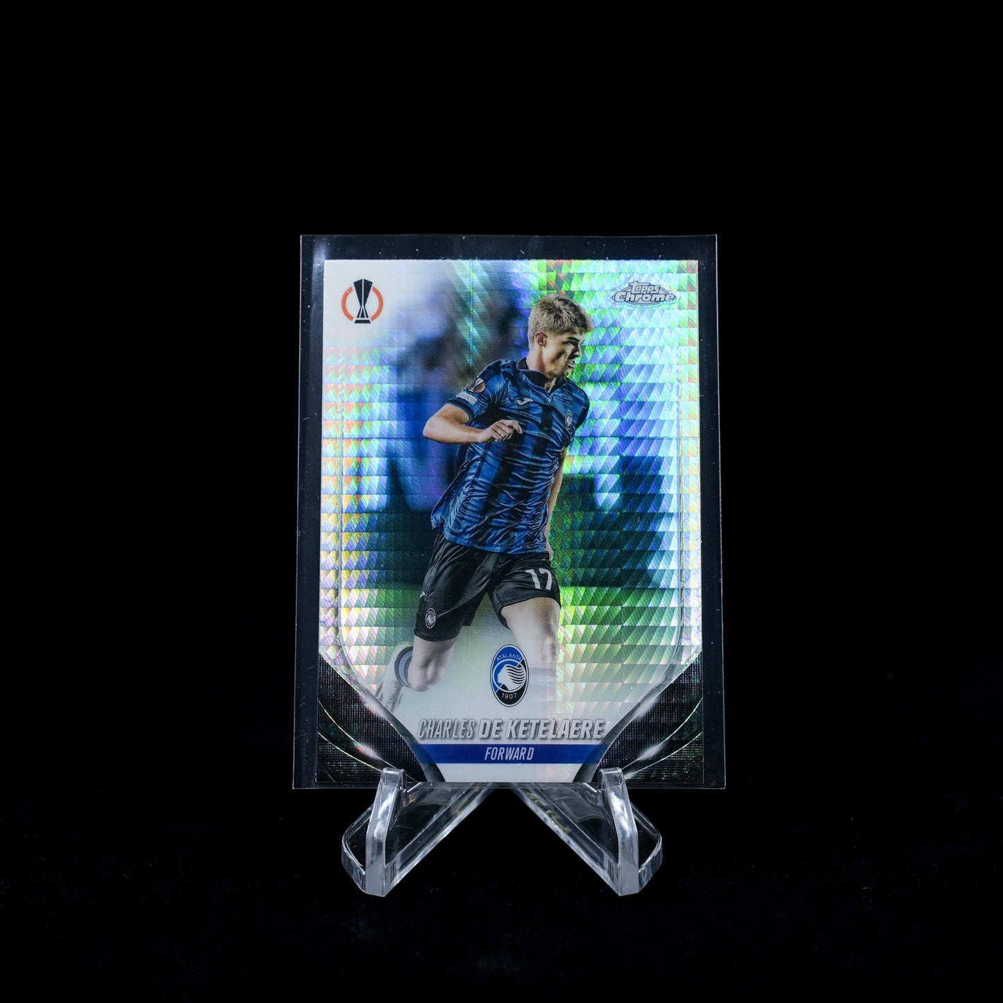 2023-24 Topps Chrome UEFA Club Competitions Soccer-Charles De Ketelaere-Prism