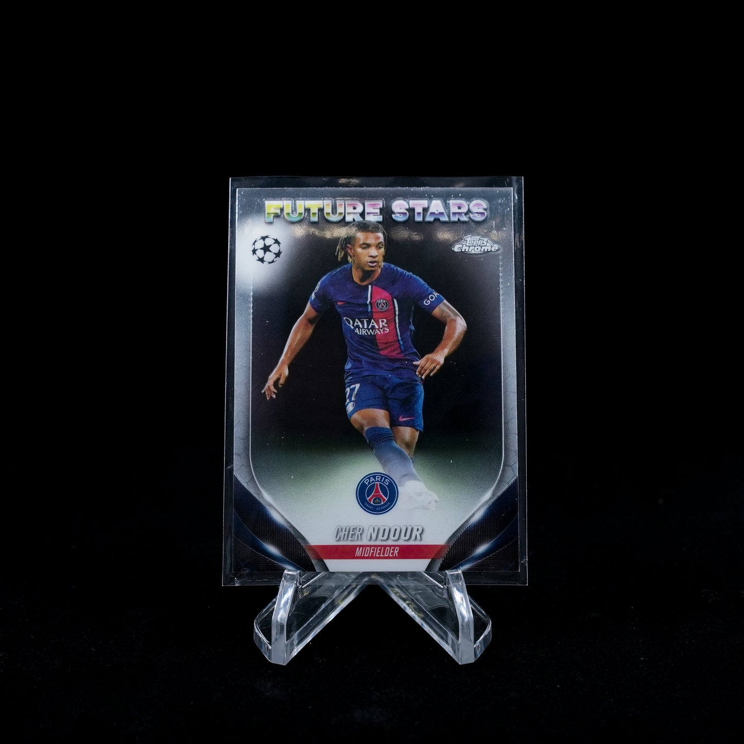 2023-24 Topps Chrome UEFA Club Competitions Soccer-Cher NDour-Future Stars