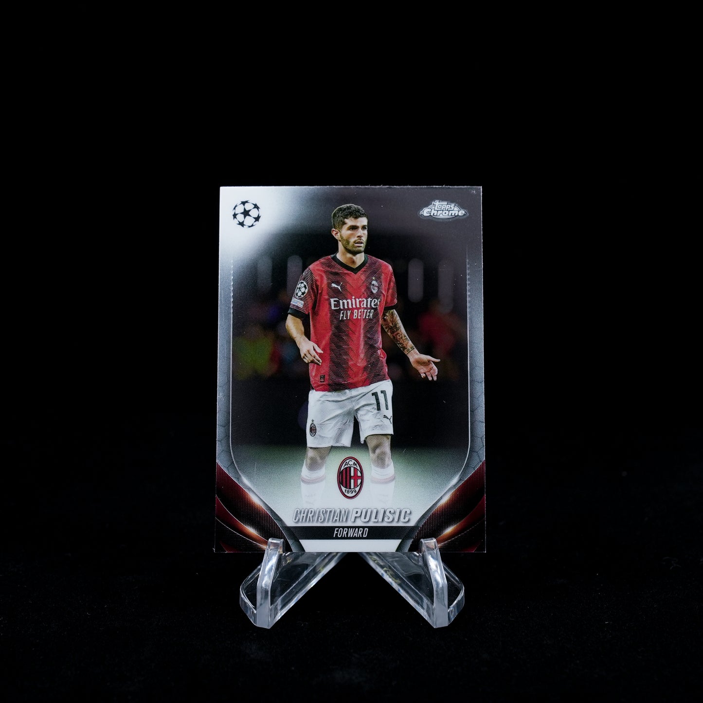 2023-24 Topps Chrome UEFA Club Competitions Soccer-AC Milan-Base Card