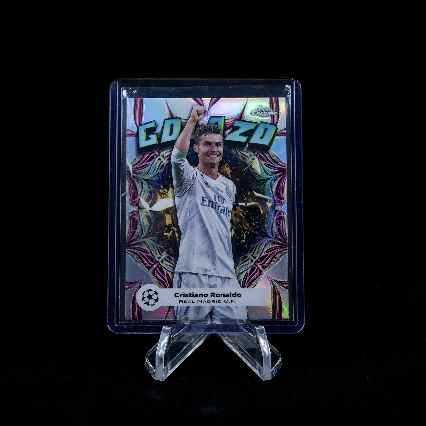 2023-24 Topps Chrome UEFA Club Competitions Soccer-Cristiano Ronaldo-Golazo