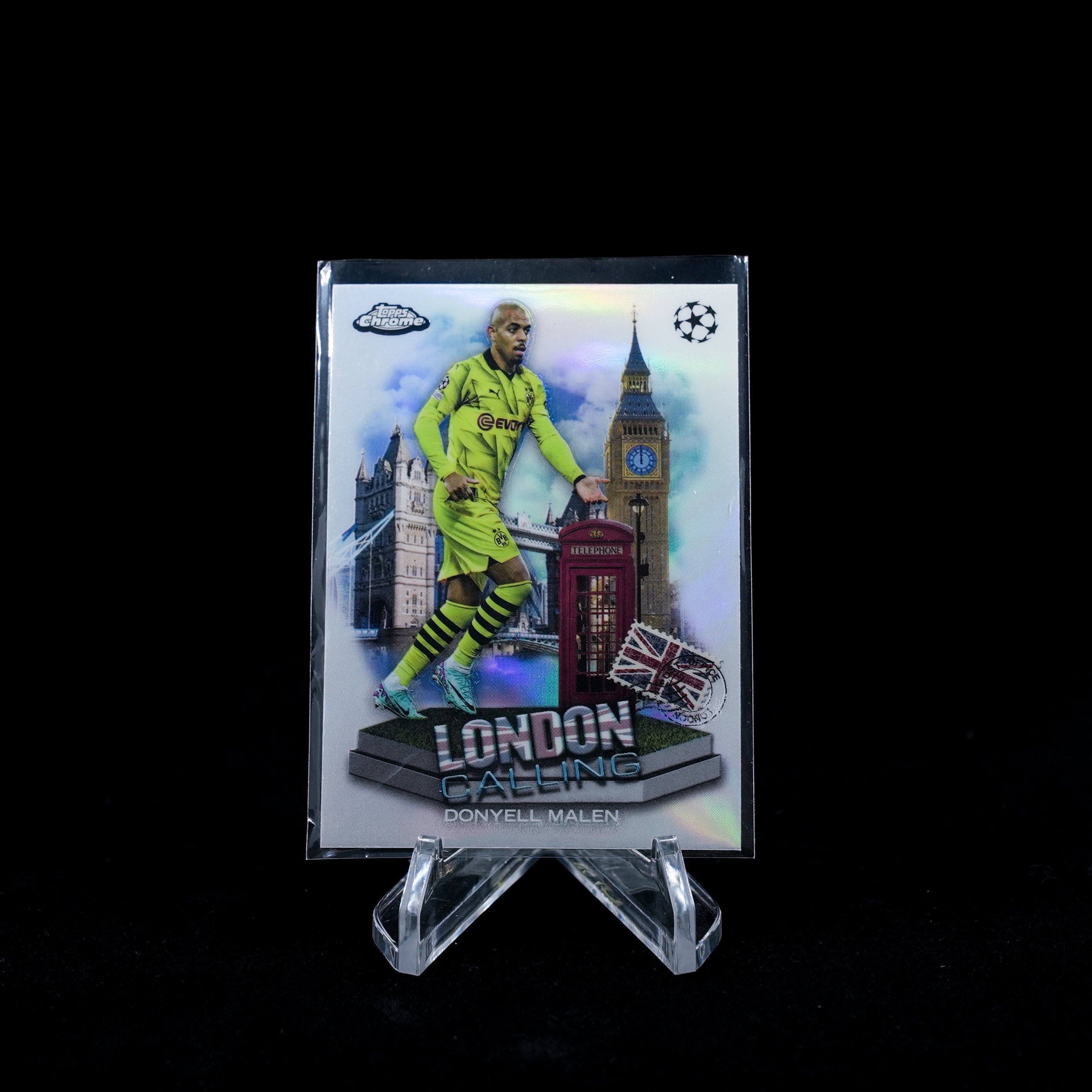 2023-24 Topps Chrome UEFA Club Competitions Soccer-Donyell Male-London Call