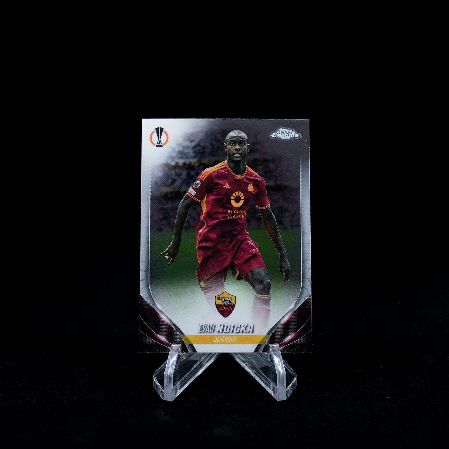 2023-24 Topps Chrome UEFA Club Competitions Soccer-AS Roma-Base Card