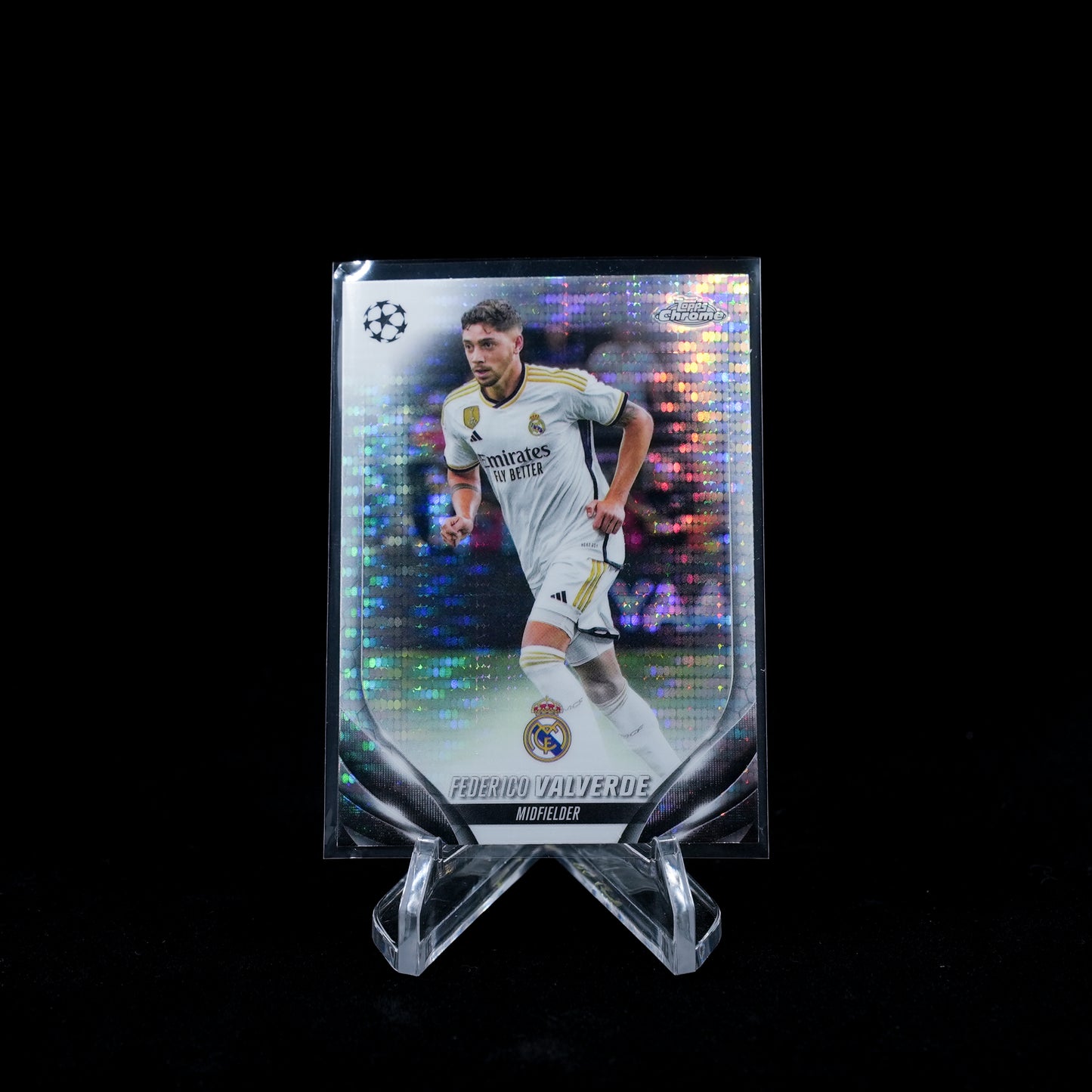 2023-24 Topps Chrome UEFA Club Competitions Soccer-Federico Valverde-Prism