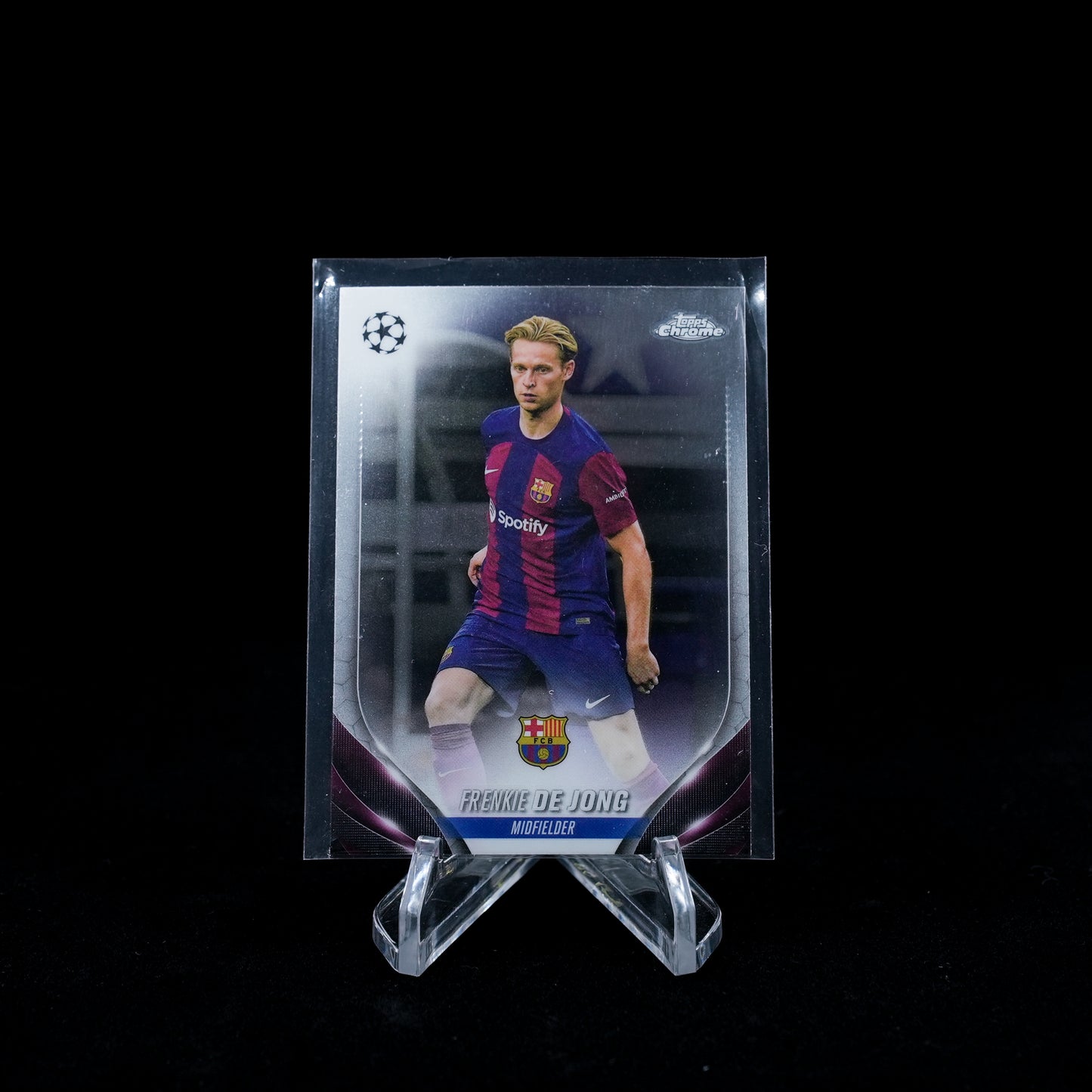 2023-24 Topps Chrome UEFA Club Competitions Soccer-FC Barcelona-Base Card