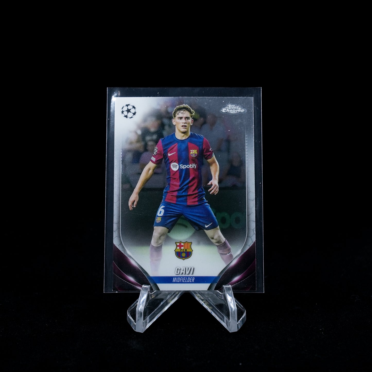 2023-24 Topps Chrome UEFA Club Competitions Soccer-FC Barcelona-Base Card