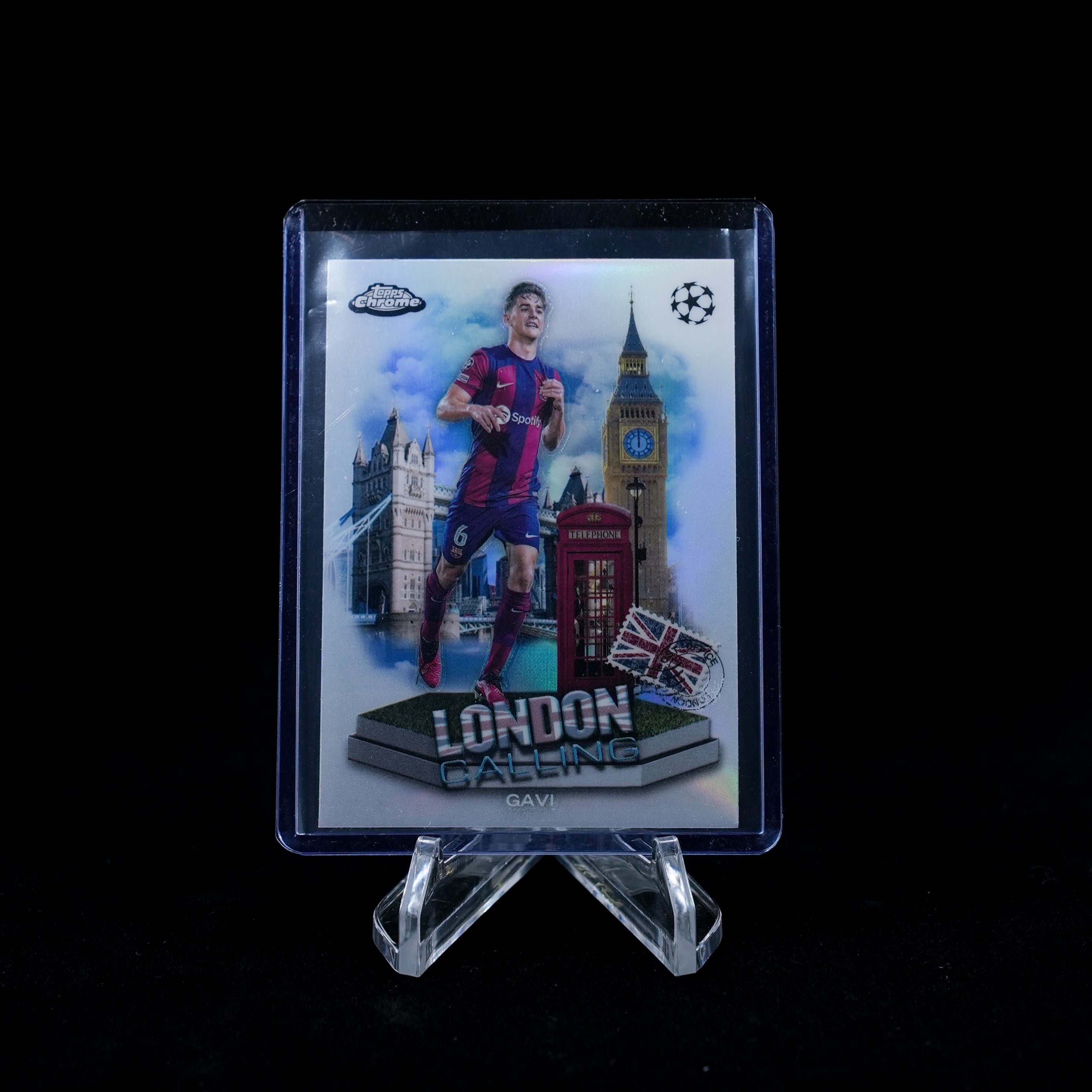2023-24 Topps Chrome UEFA Club Competitions Soccer-Gavi-London Call