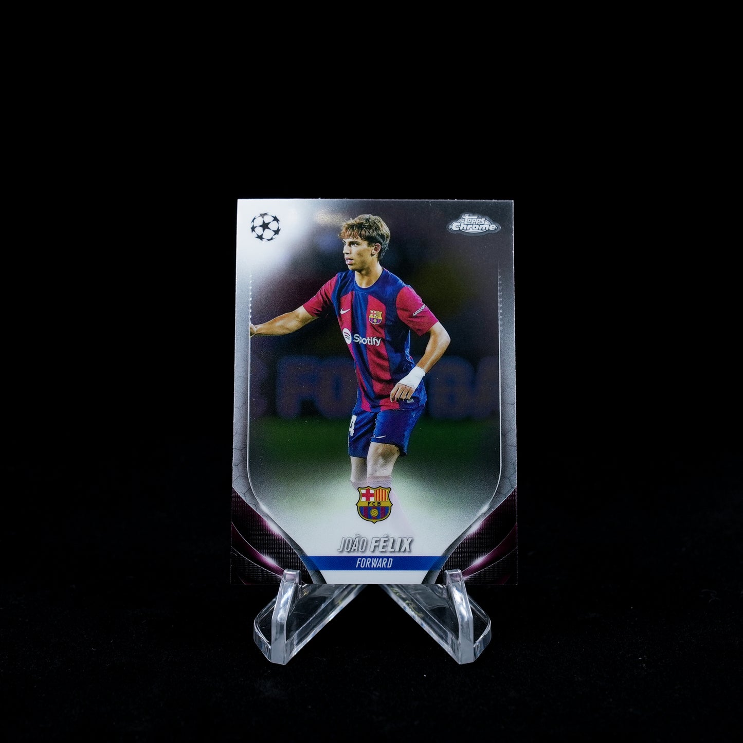 2023-24 Topps Chrome UEFA Club Competitions Soccer-FC Barcelona-Base Card