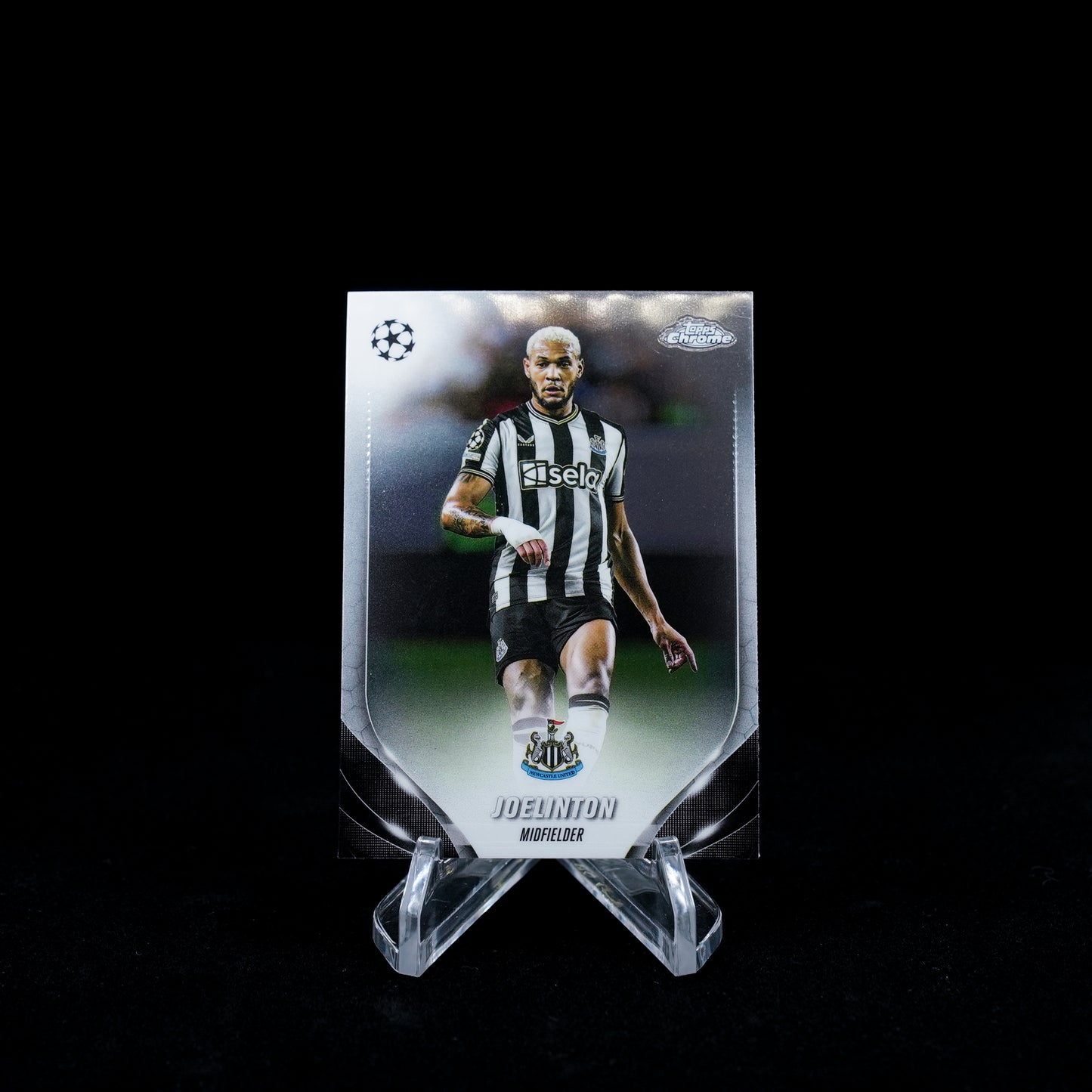 2023-24 Topps Chrome UEFA Club Competitions Soccer-Newcastle United-Base Card