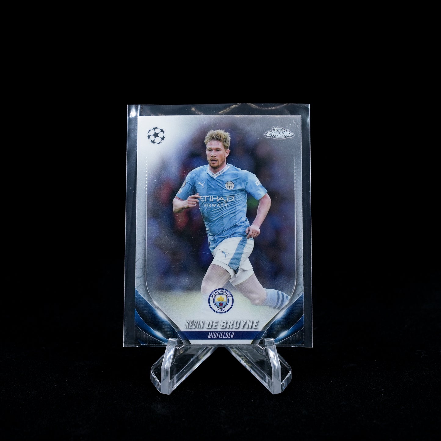 2023-24 Topps Chrome UEFA Club Competitions Soccer-Manchester City-Base Card