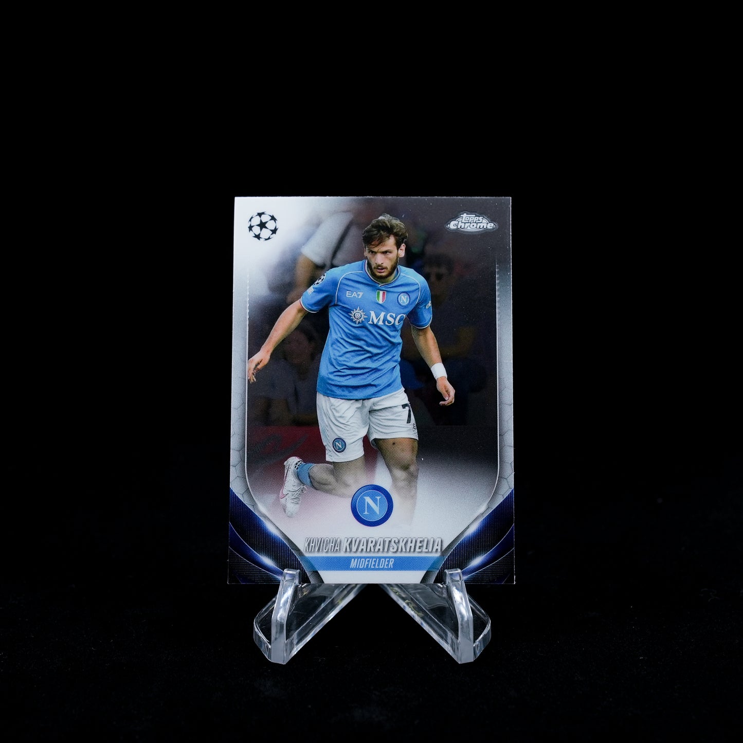 2023-24 Topps Chrome UEFA Club Competitions Soccer-SSC napoli-Base Card