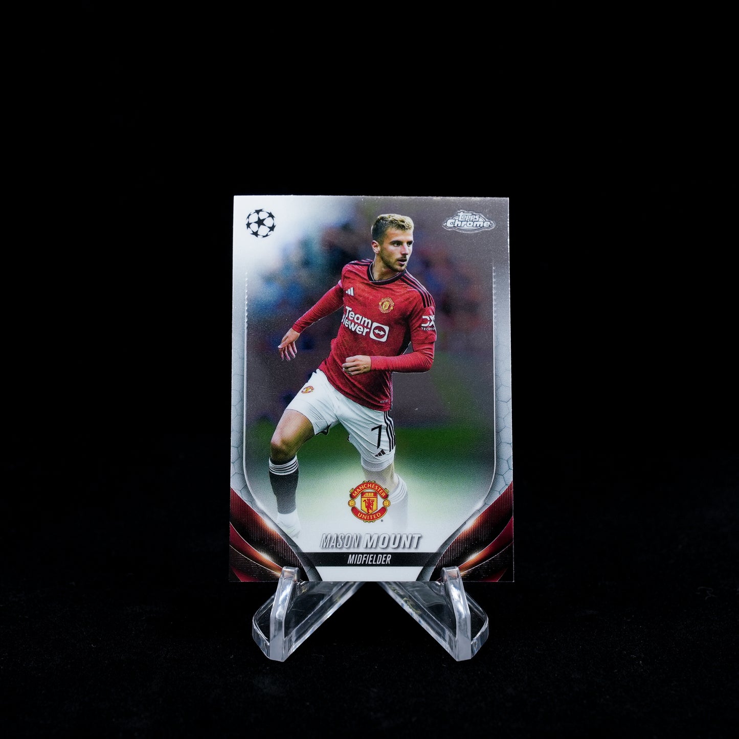 2023-24 Topps Chrome UEFA Club Competitions Soccer-Manchester United-Base Card