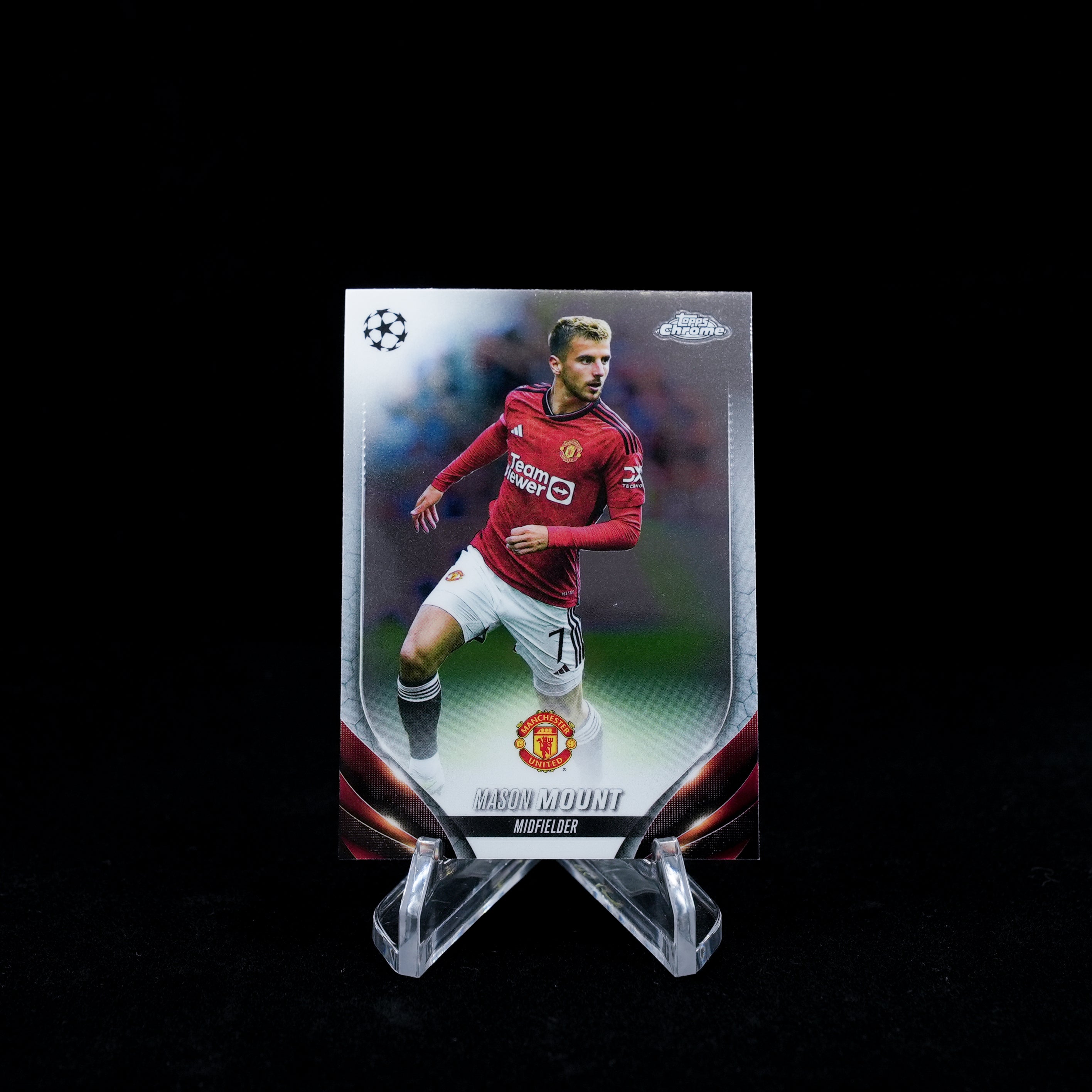 2023-24 Topps Chrome UEFA Club Competitions Soccer-Manchester United-Base Card