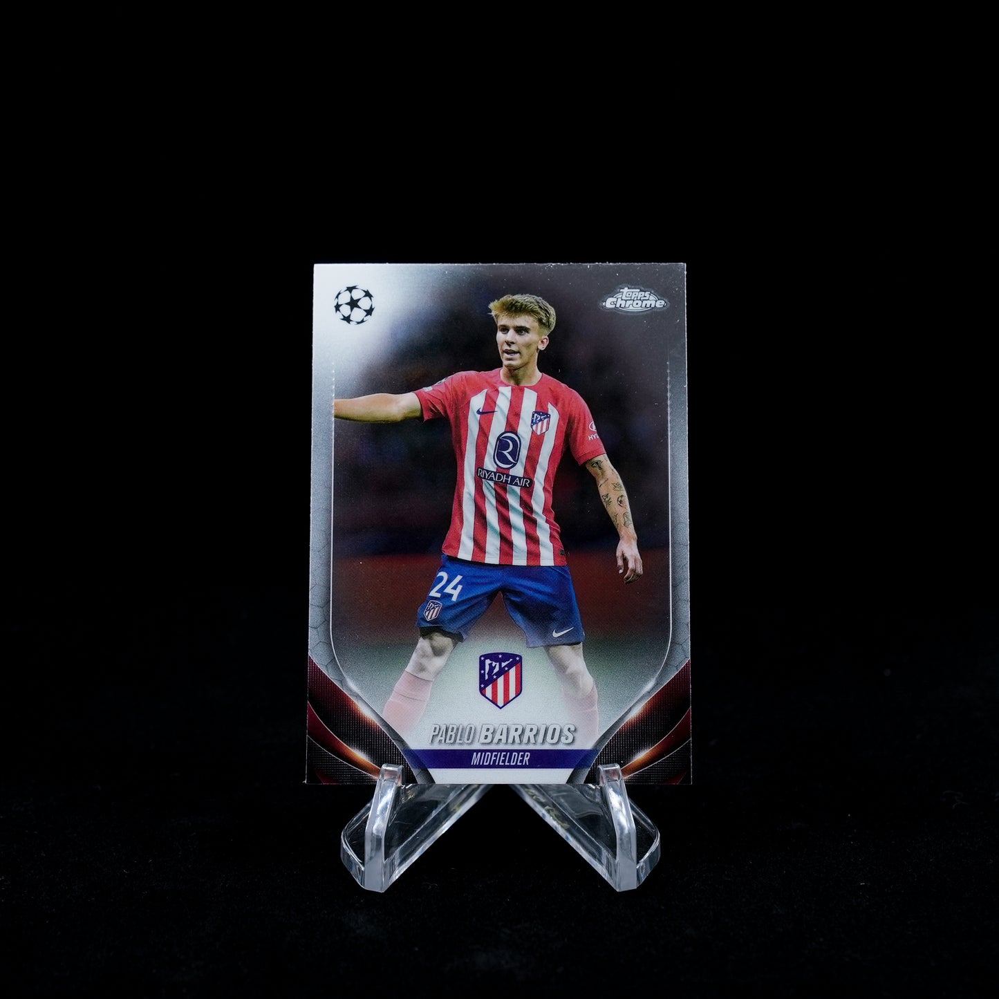 2023-24 Topps Chrome UEFA Club Competitions Soccer-Atletico Madrid-Base Card