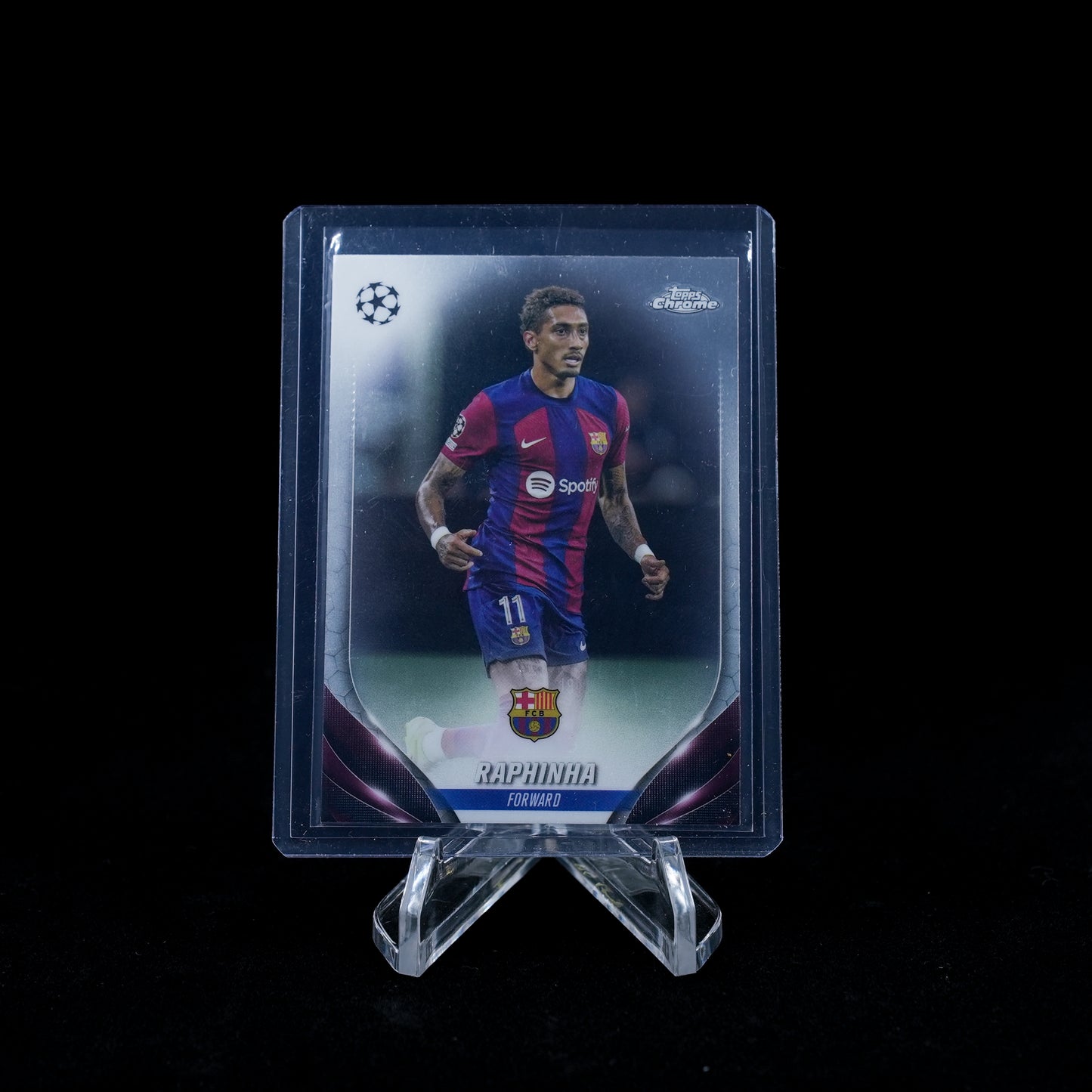 2023-24 Topps Chrome UEFA Club Competitions Soccer-FC Barcelona-Base Card