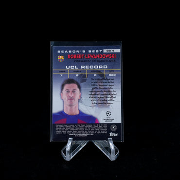2023-24 Topps Chrome UEFA Club Competitions Soccer-Robert Lewandowski-Shooting Stars