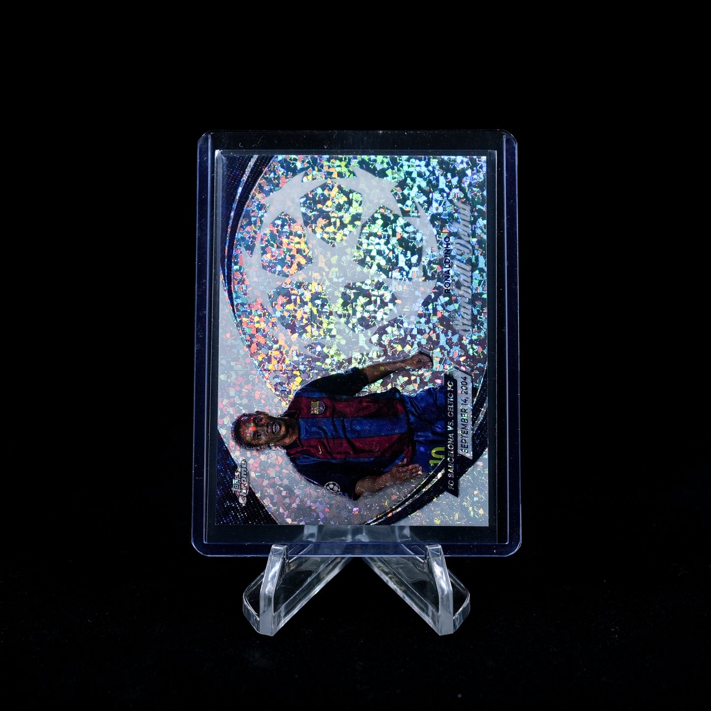 2023-24 Topps Chrome UEFA Club Competitions Soccer-Ronaldinho StarBall Debuts
