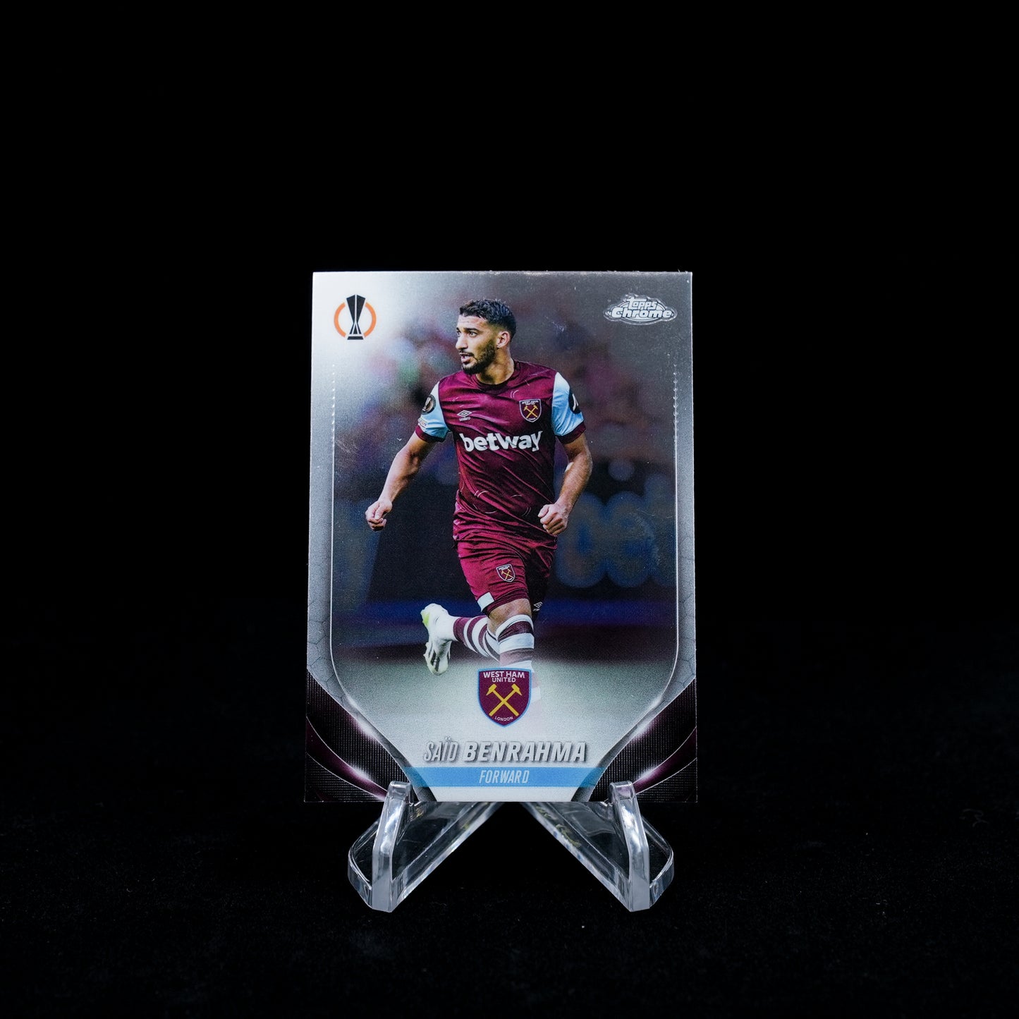 2023-24 Topps Chrome UEFA Club Competitions Soccer-West Ham-Base Card