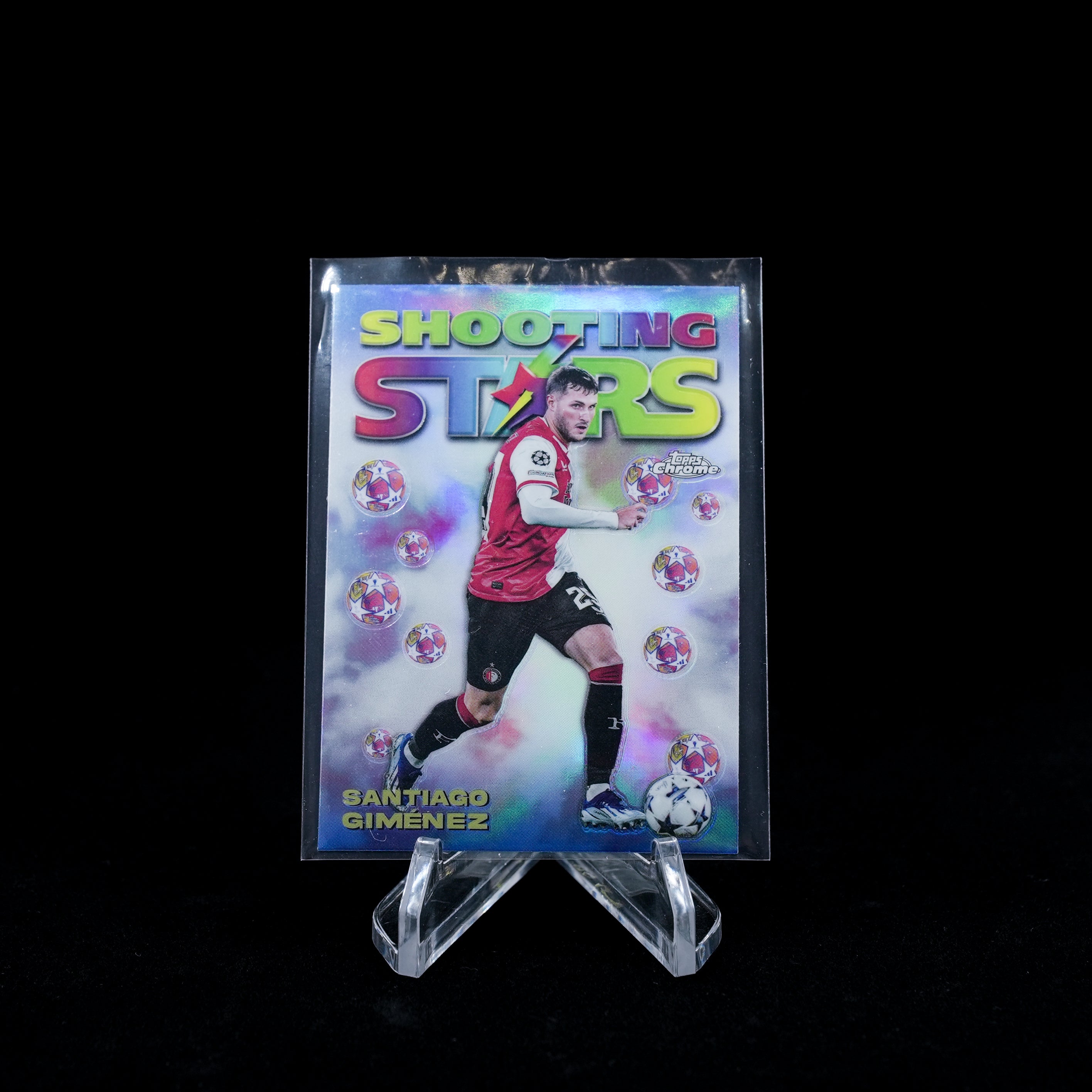 2023-24 Topps Chrome UEFA Club Competitions Soccer-Santiago Giménez-Shooting Stars
