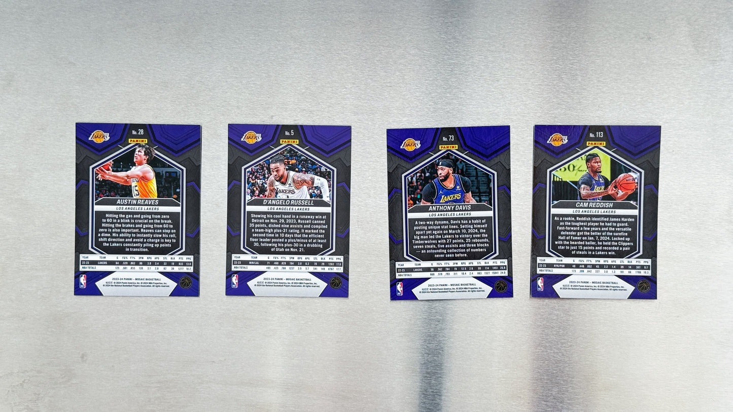 2023-24 Panini Mosaic Basketball - Los Angeles Lakers