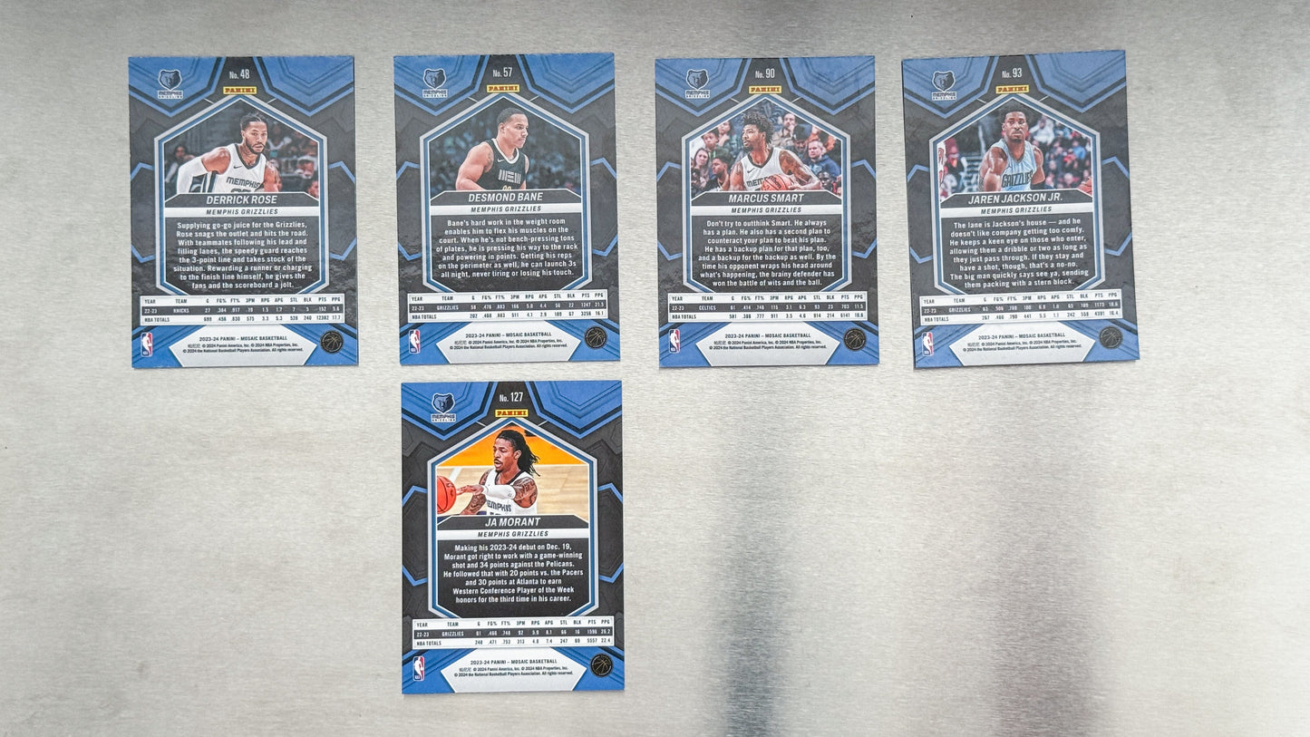 2023-24 Panini Mosaic Basketball - Memphis Grizzlies