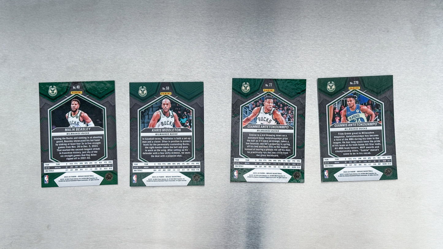 2023-24 Panini Mosaic Basketball - Milwaukee Bucks
