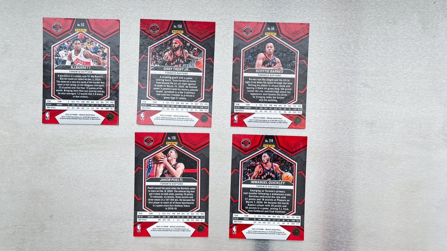 2023-24 Panini Mosaic Basketball - Toronto Raptor