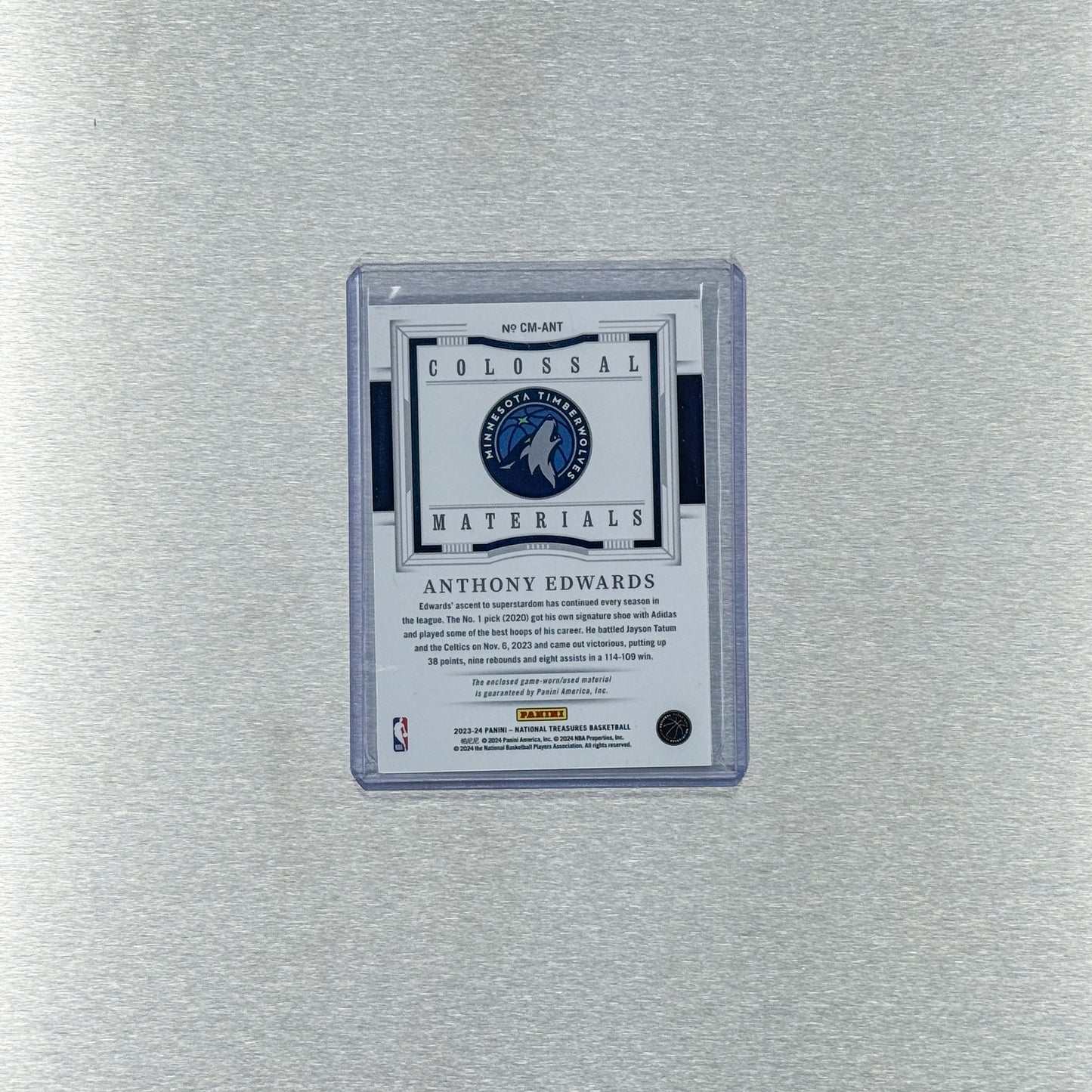 2023-24 Panini National Treasures Basketball - Minnesota Timberwolve