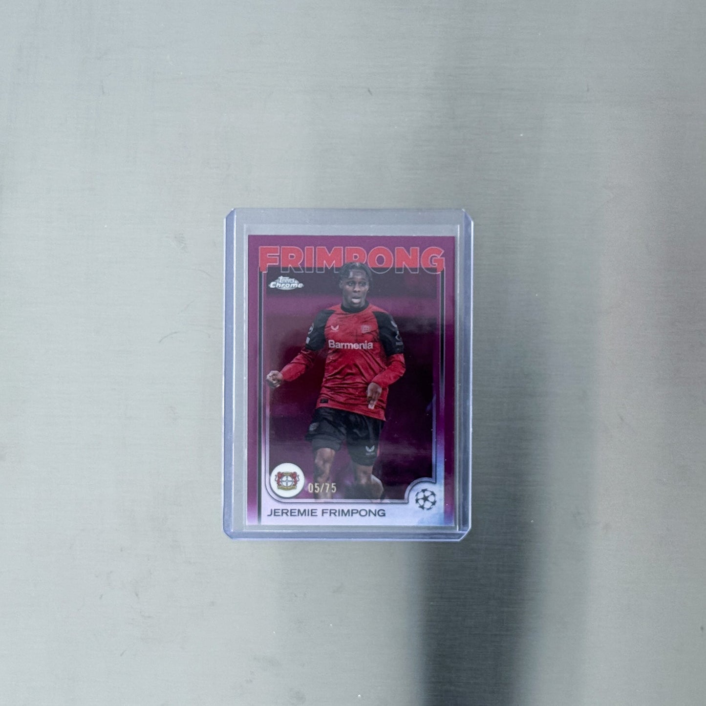 2024-25 Topps Chrome UEFA Club Competitions - Bayer 04 Leverkusen - Jeremie Frimpon - 05/75