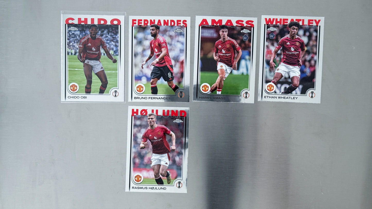 2024-25 Topps Chrome UEFA Club Competitions - Manchester United