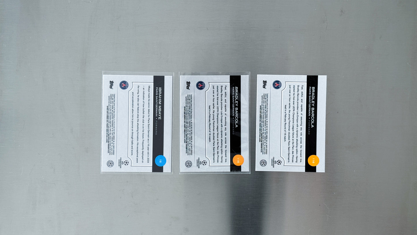 2024-25 Topps Chrome UEFA Club Competitions - Paris Saint-Germain
