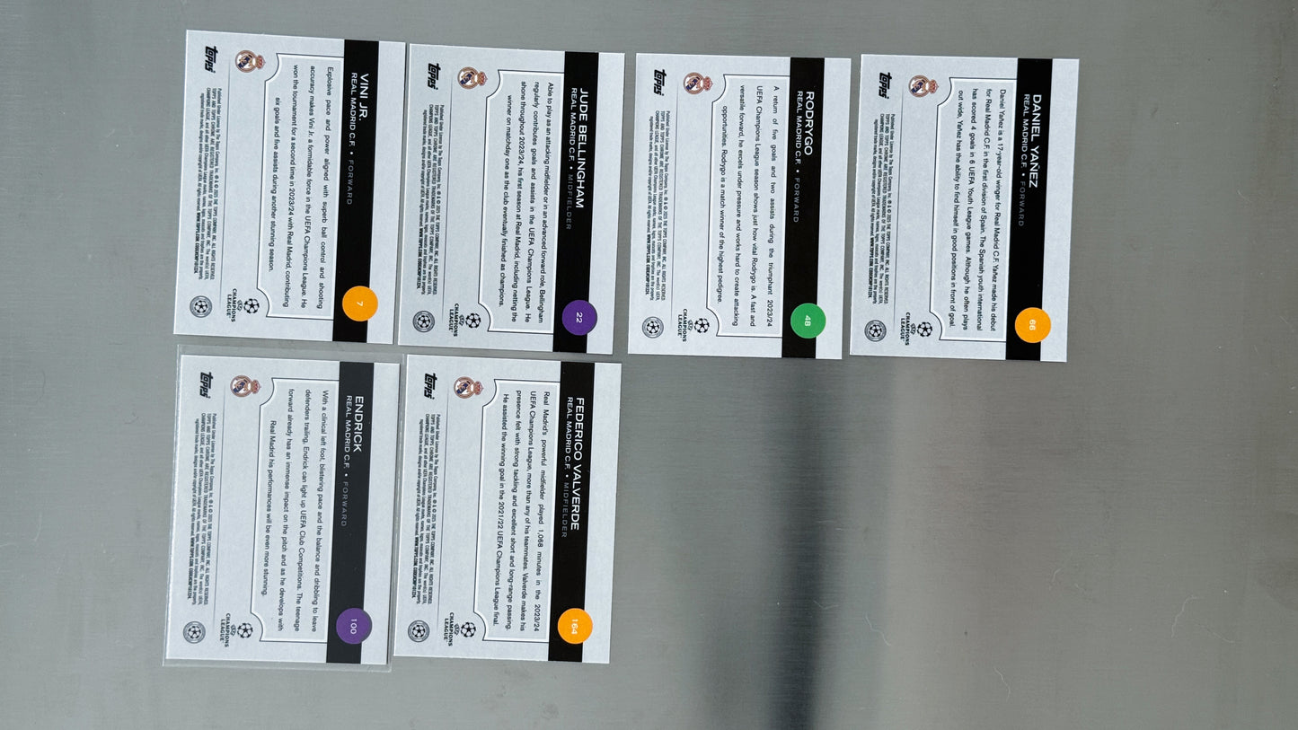 2024-25 Topps Chrome UEFA Club Competitions - Real Madrid
