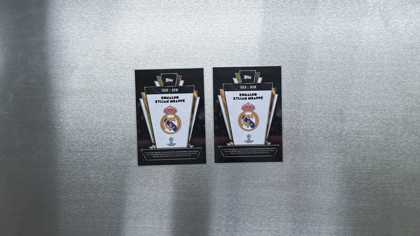 2024-25 Topps Deco UEFA Club Competitions - Ronaldo / Kylian Mbappé - Then and Now