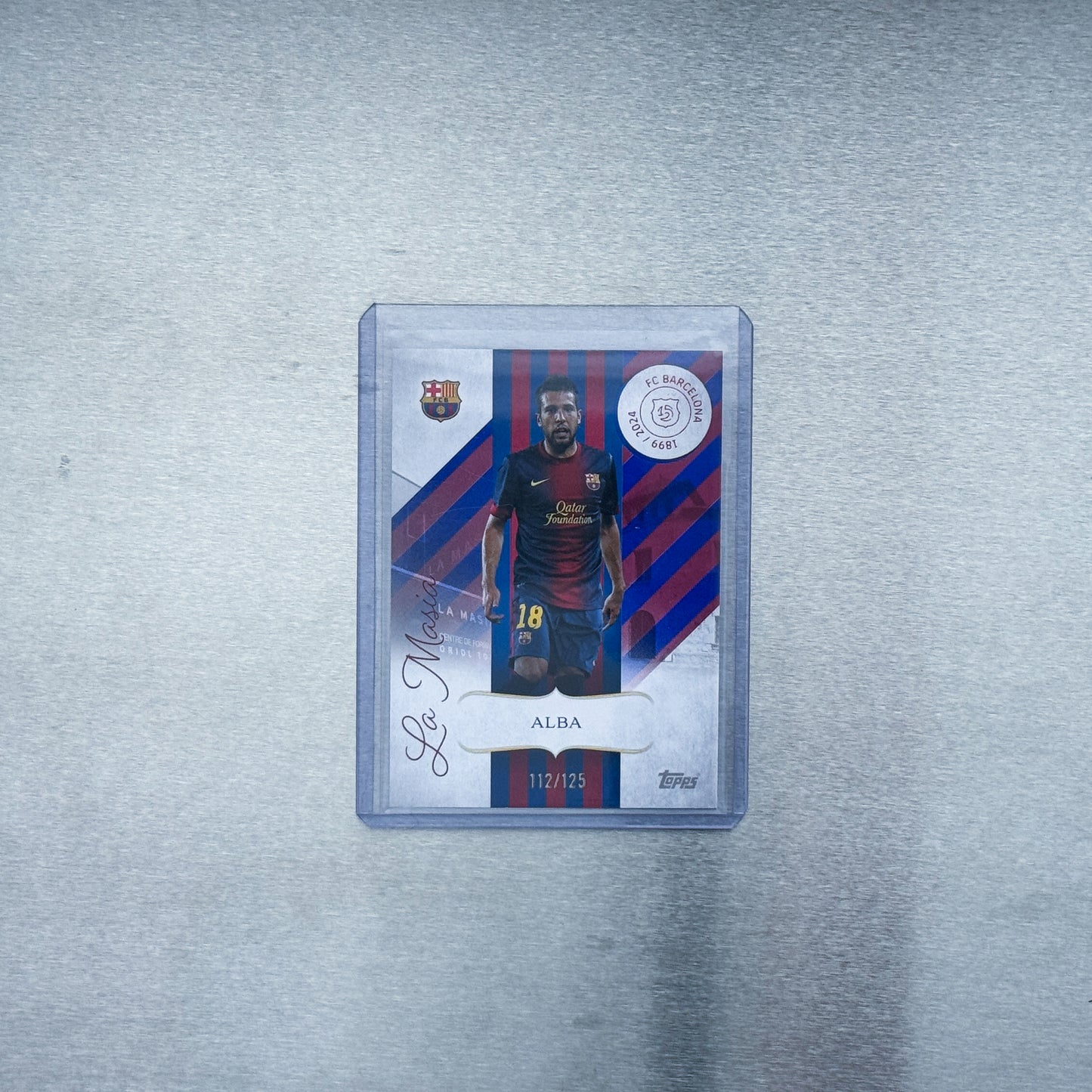 2024-25 Topps FC Barcelona 125th Anniversary - Jordi Alba 112/125