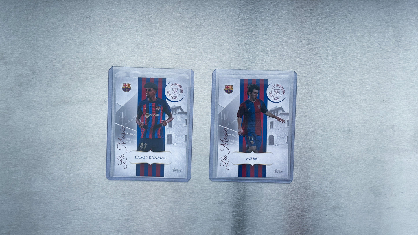 2024-25 Topps FC Barcelona 125th Anniversary - La Masia Foundations Messi and Yamal