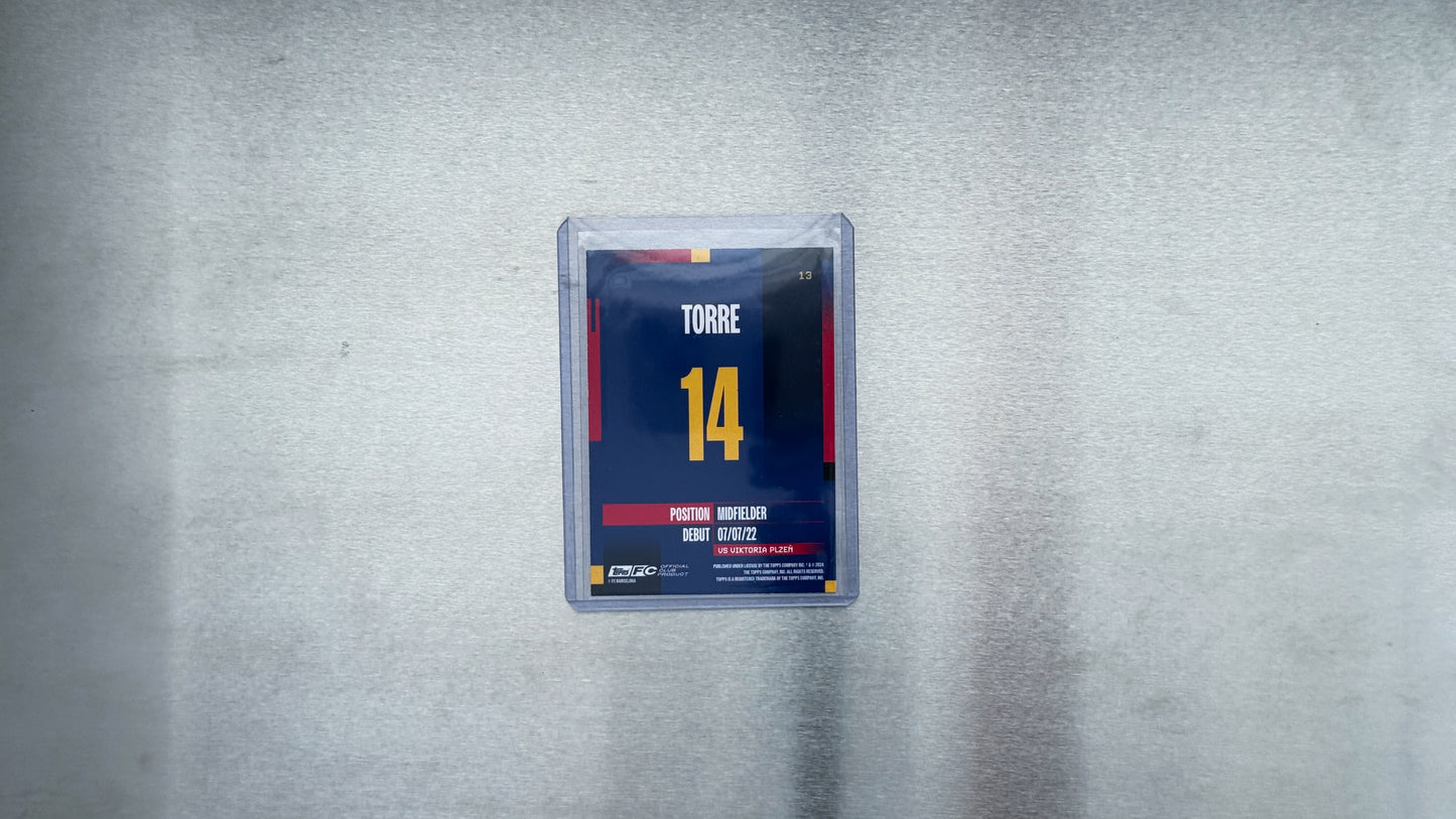 Topps FC Barcelona Team Set - Pablo Torre 175/250