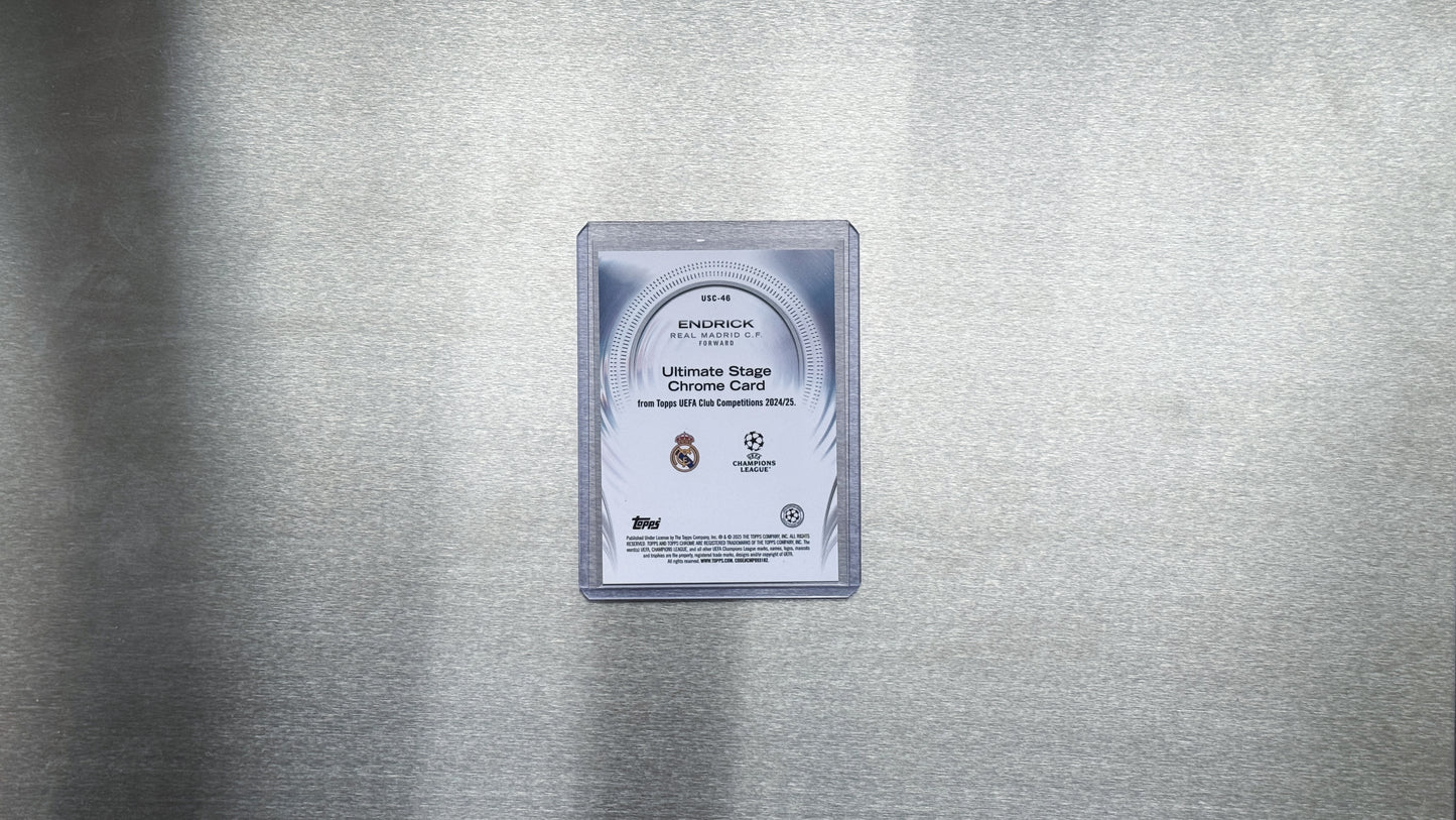 2024-25 Topps UEFA Club Competitions Soccer - Endrick - Ultimate Stage Chrome
