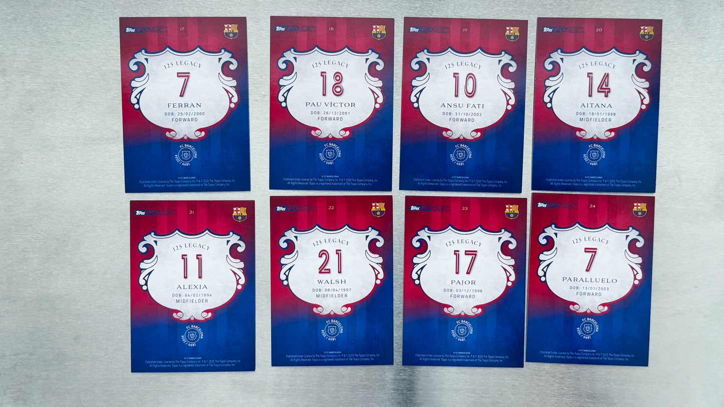 2024-25 Topps FC Barcelona 125th Anniversary