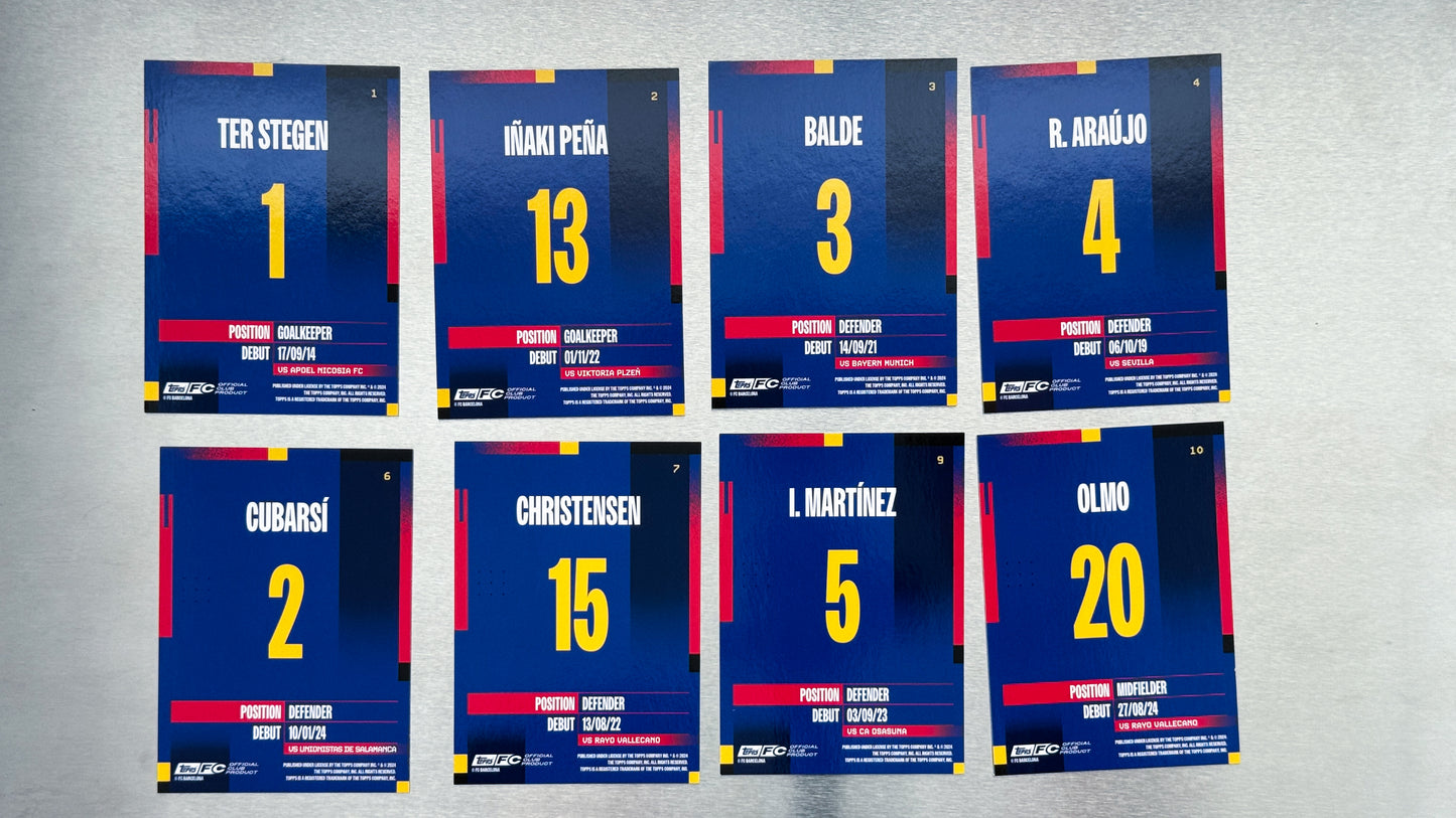 2024-25 Topps FC Barcelona Team Set Soccer
