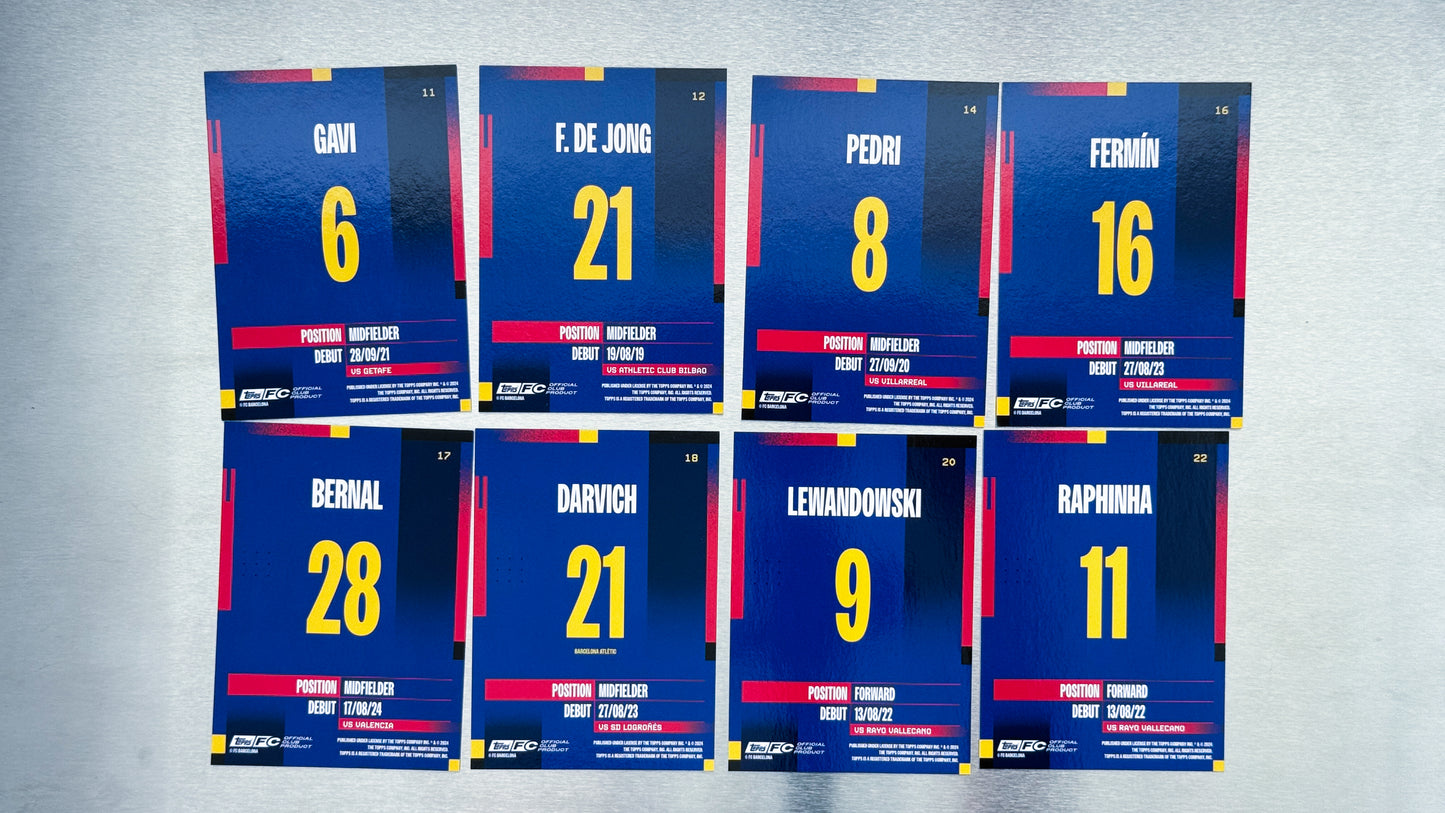 2024-25 Topps FC Barcelona Team Set Soccer