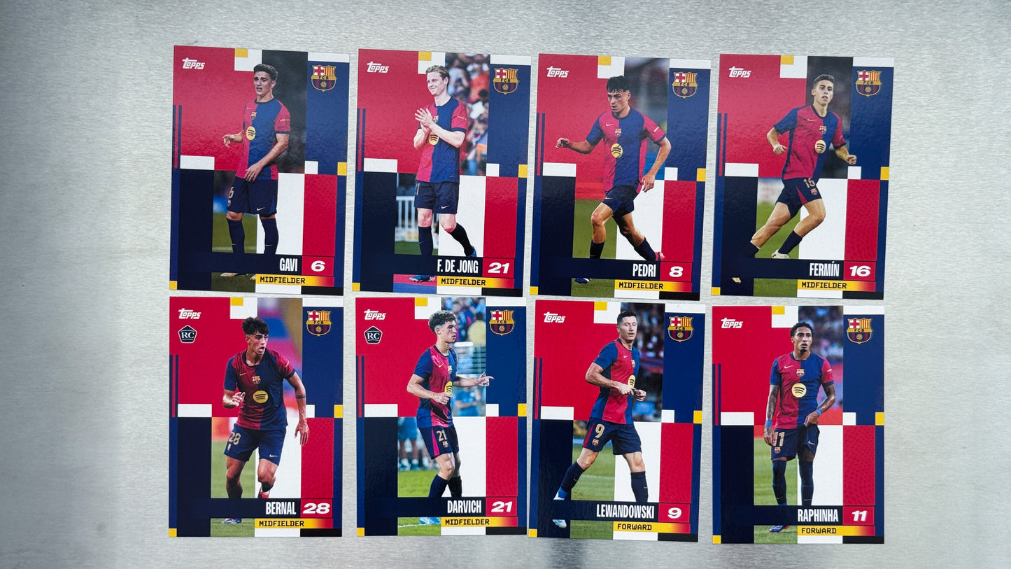 2024-25 Topps FC Barcelona Team Set Soccer