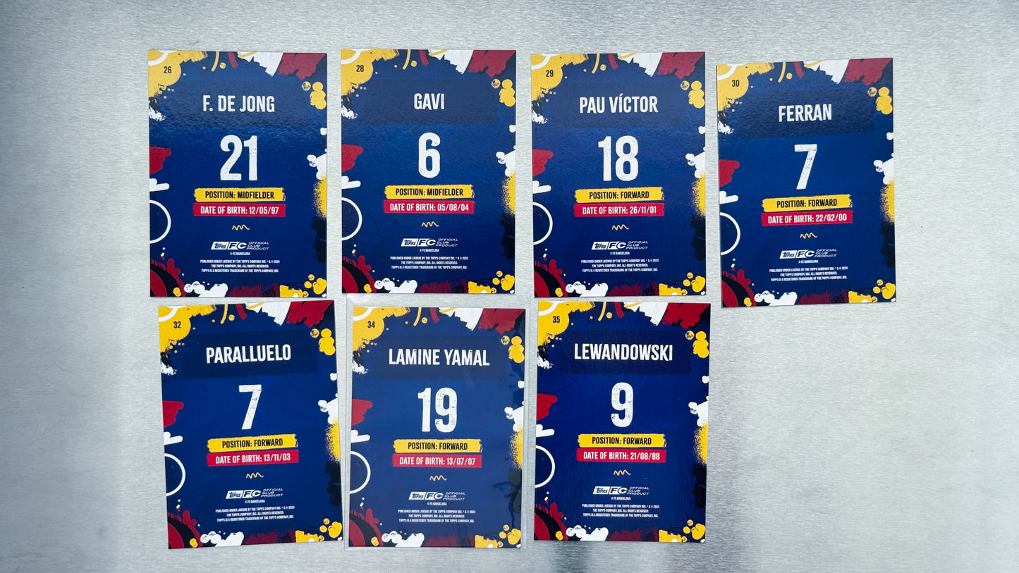 2024-25 Topps FC Barcelona Team Set Soccer