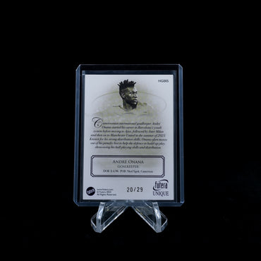 2024 Futera Unique Nostalgia Soccer Hobby-Andre Onana- Heritage /29