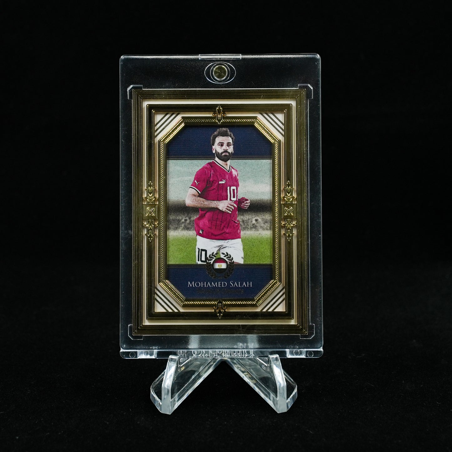 2024 Futera Unique Nostalgia Soccer Hobby-Mohamed Salah-24ct Gold Frame /11