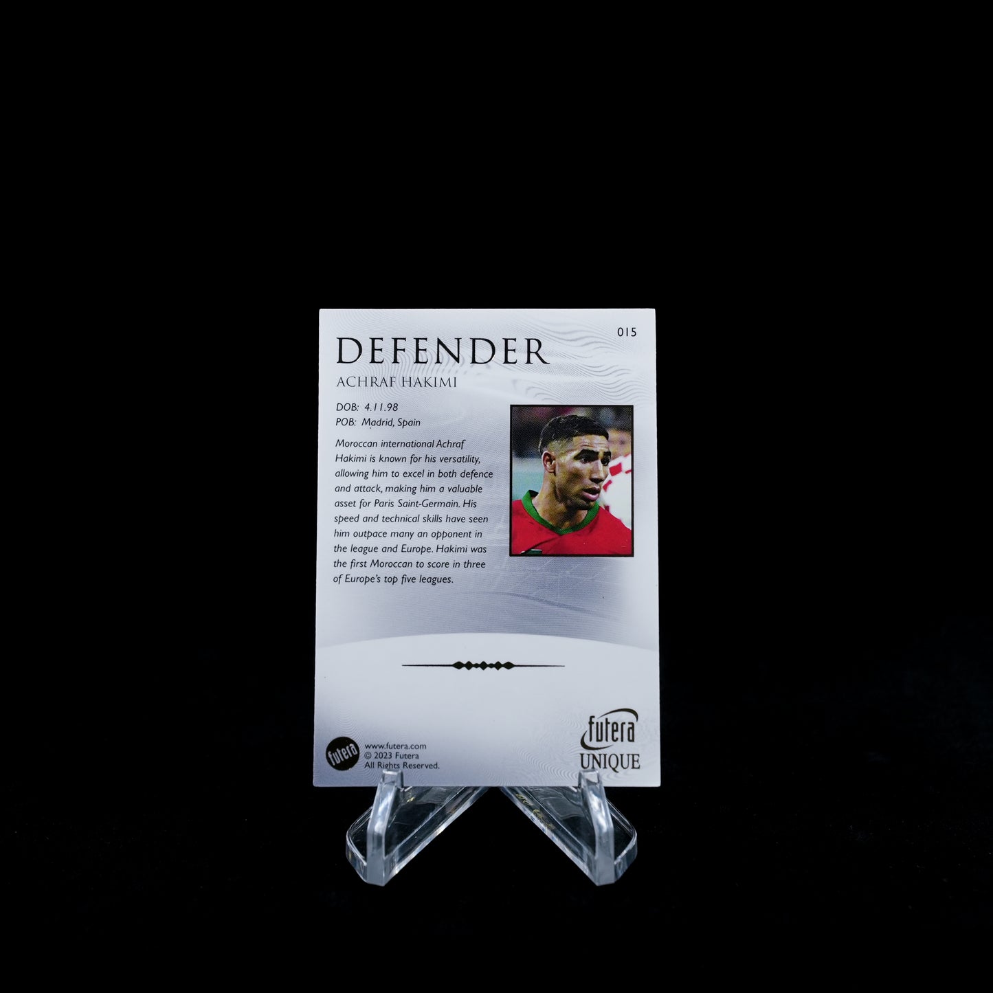 2024 Futera Unique Nostalgia Soccer Hobby-Hakimi