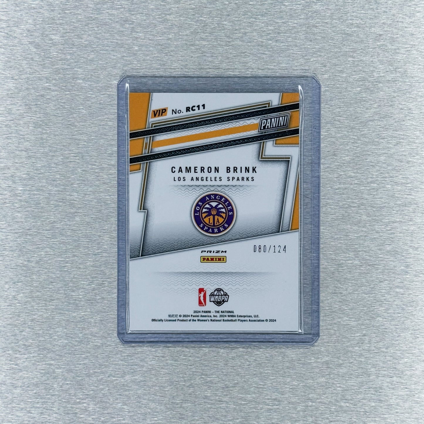 2024 Panini National Convention VIP Gold Pack - Rookies Cameron Brink blue 80/124