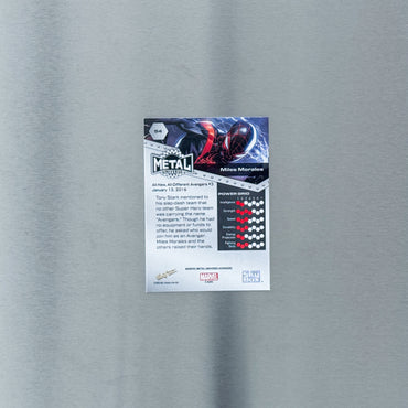 2024 SkyBox Metal Universe Avengers - Comic - Spider-Man - Miles Morales