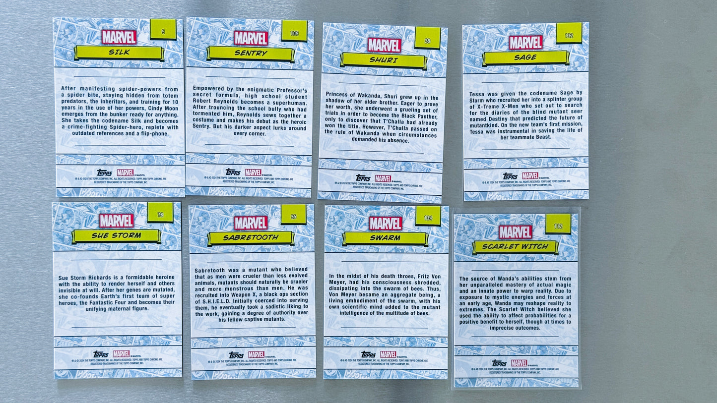 2024 Topps Chrome Marvel - Letter S Comic Heroes