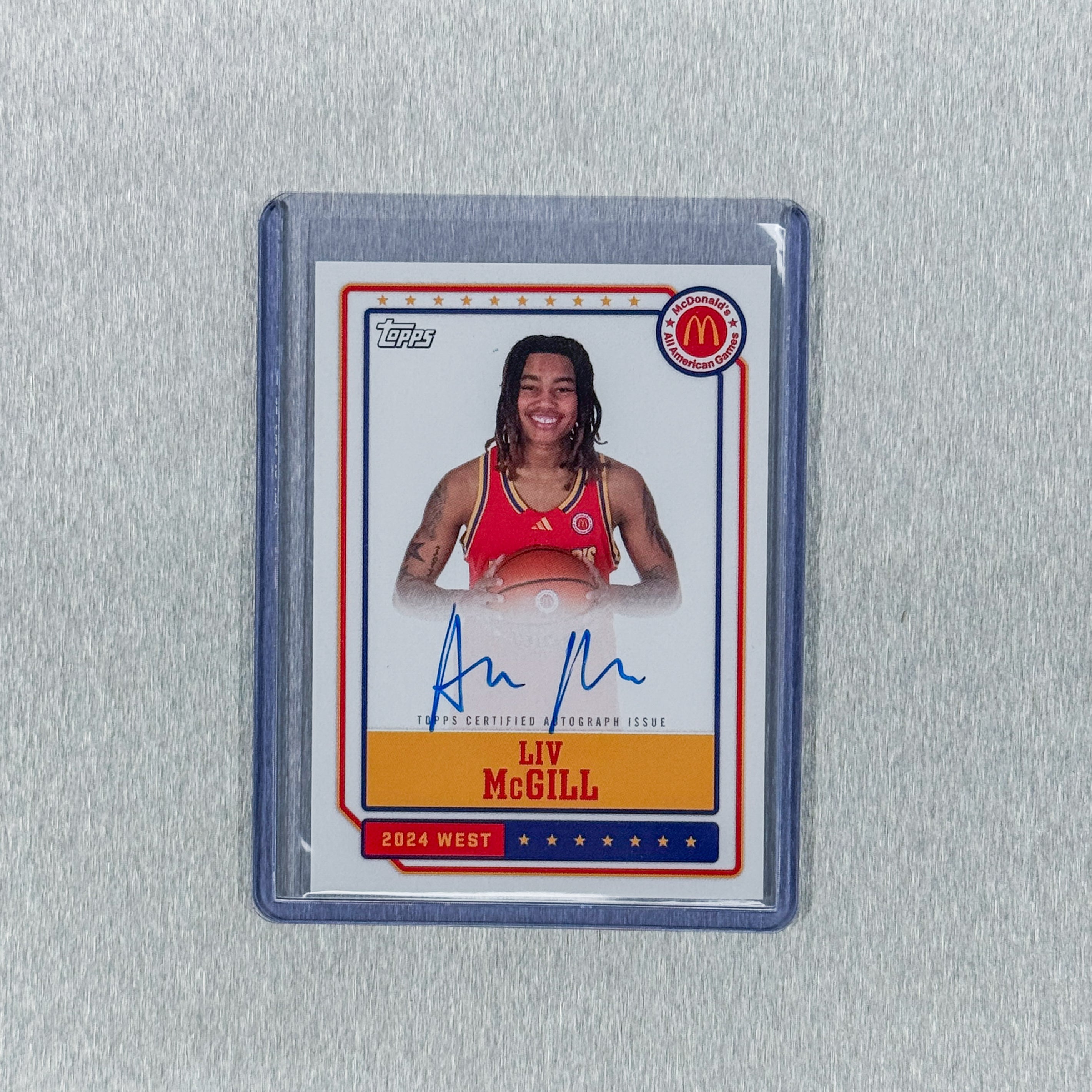2024 Topps Chrome McDonald’s All American -  Liv McGill - On Card Autograph